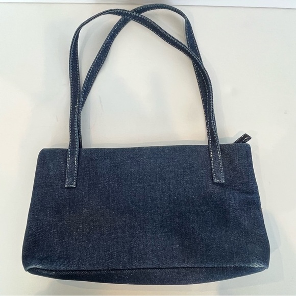 Vintage Shoulder Bag Denim Suede Patchwork Gen Z Hippie Boho 90’s Retro Funky - Picture 2 of 10